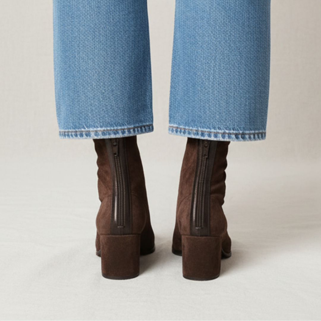 VICTORIA™ - SQUARE-TOE ORTHOPEDIC HEEL BOOTS