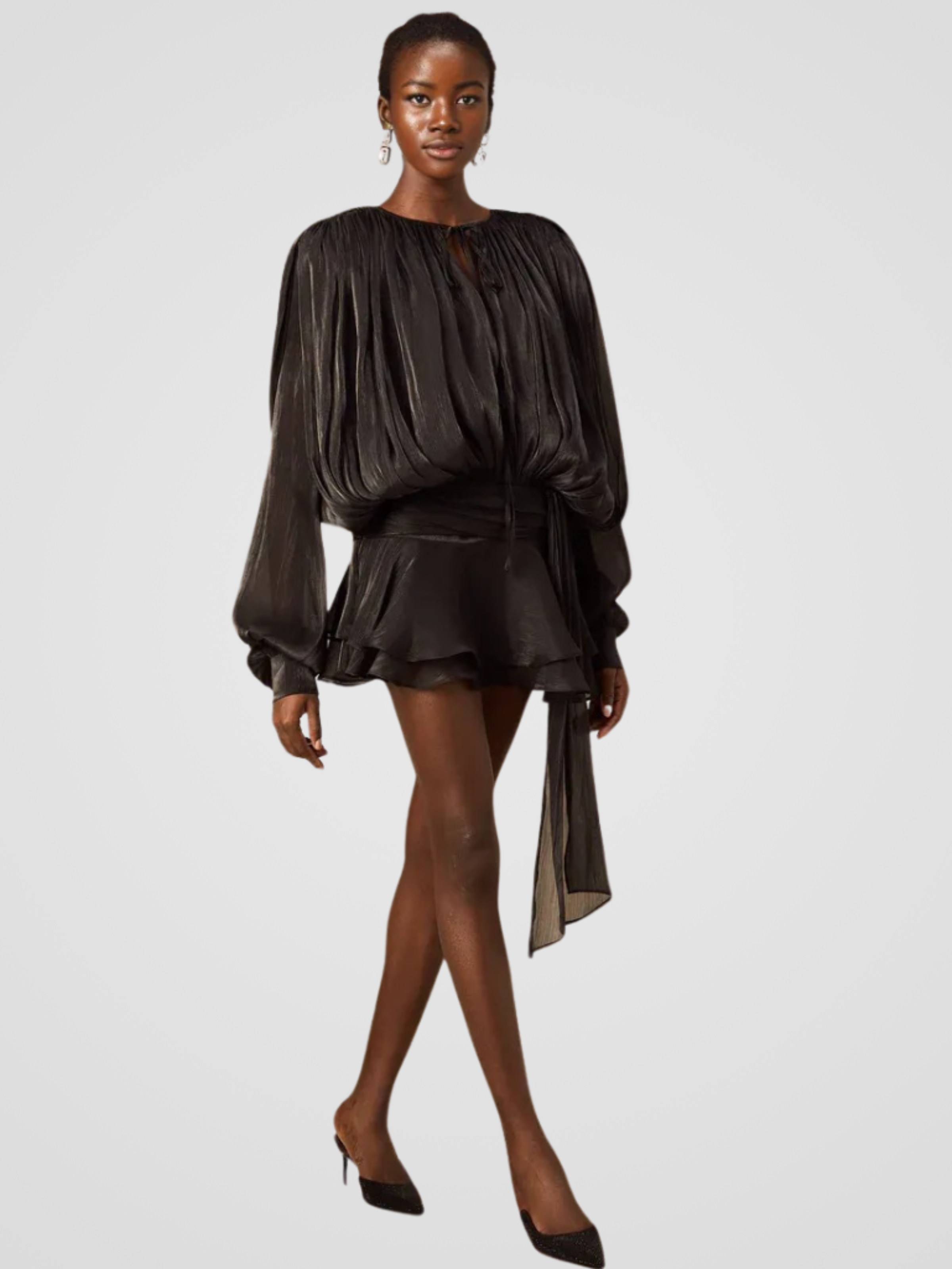 ISLA DRAPED MINI DRESS