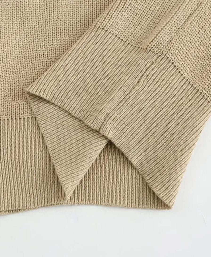 Essential Sweater with Zipped Polo - Alder & Voss
