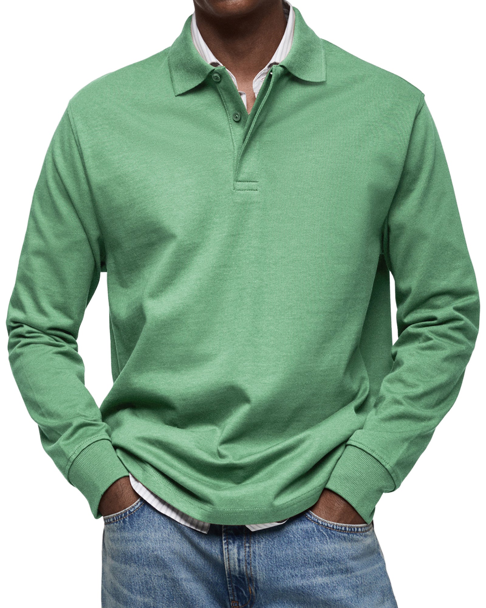 Lenoir™ - Casual Long Sleeve Polo Shirt