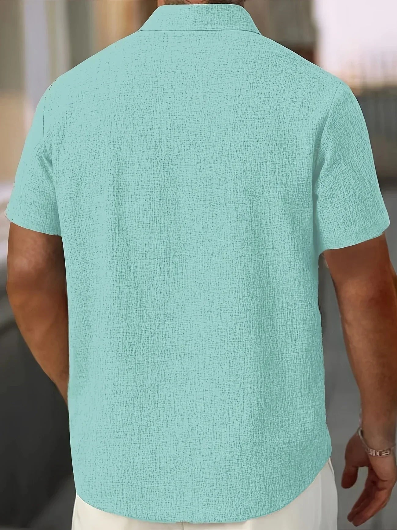 Lenoir™ | Lightweight short-sleeve shirt in a linen blend