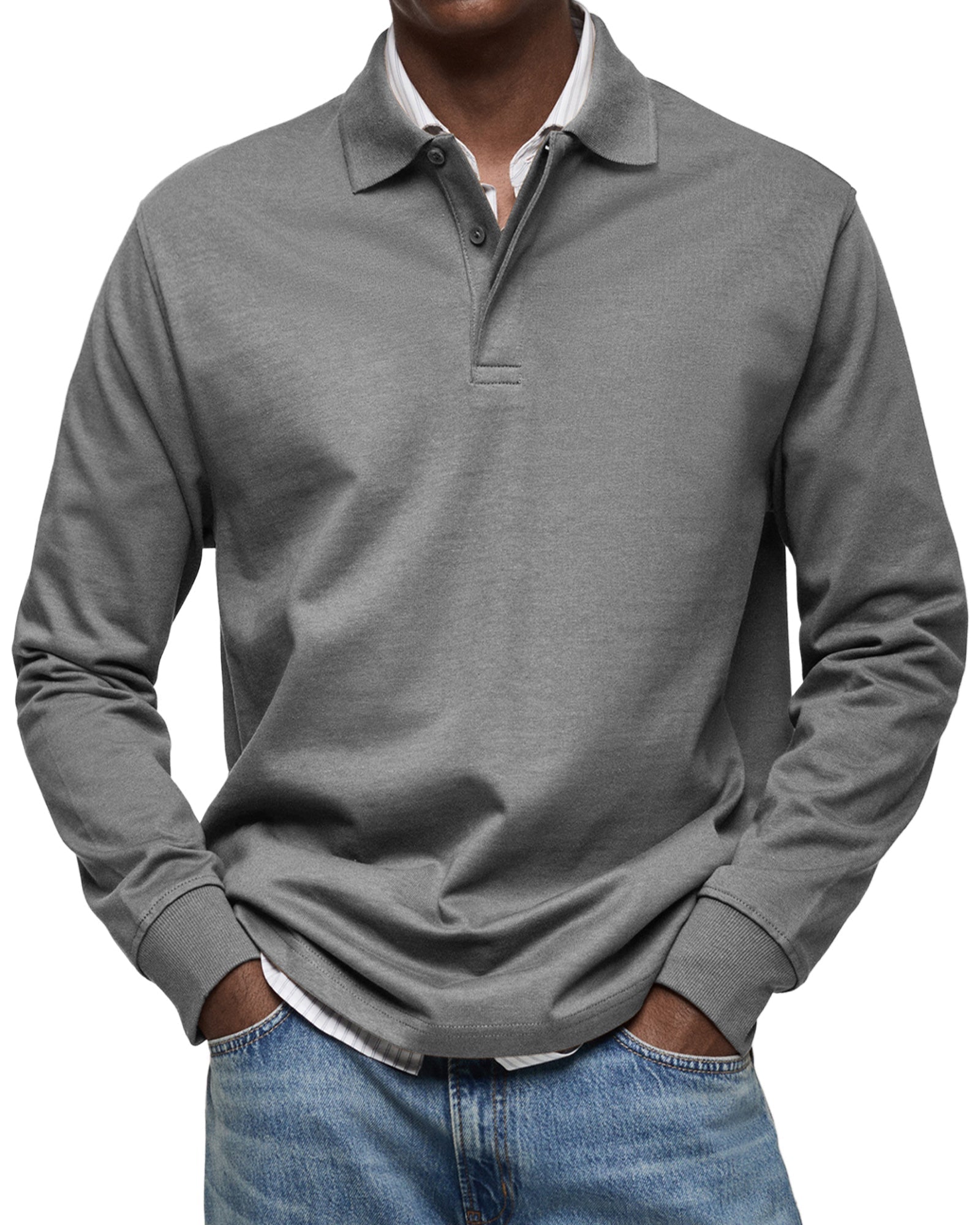 Lenoir™ - Casual Long Sleeve Polo Shirt