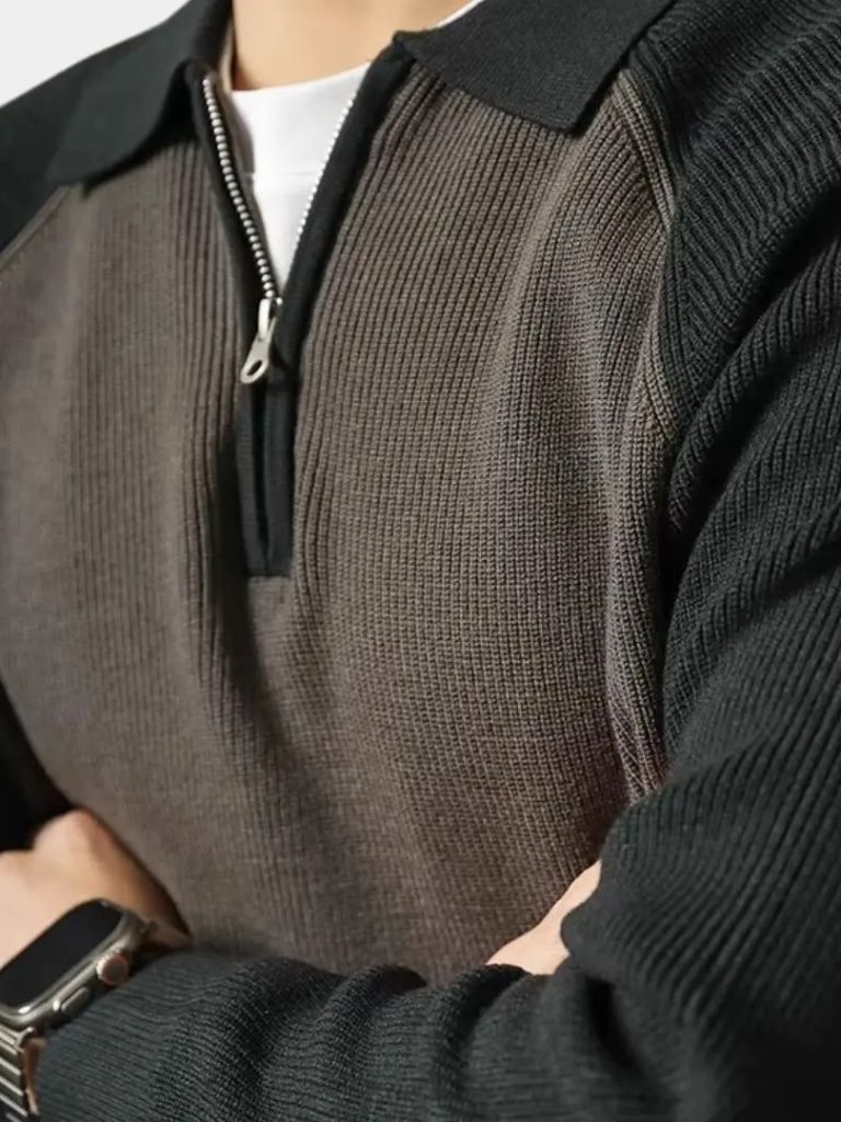 Raglan Zip Sweater - Alder & Voss