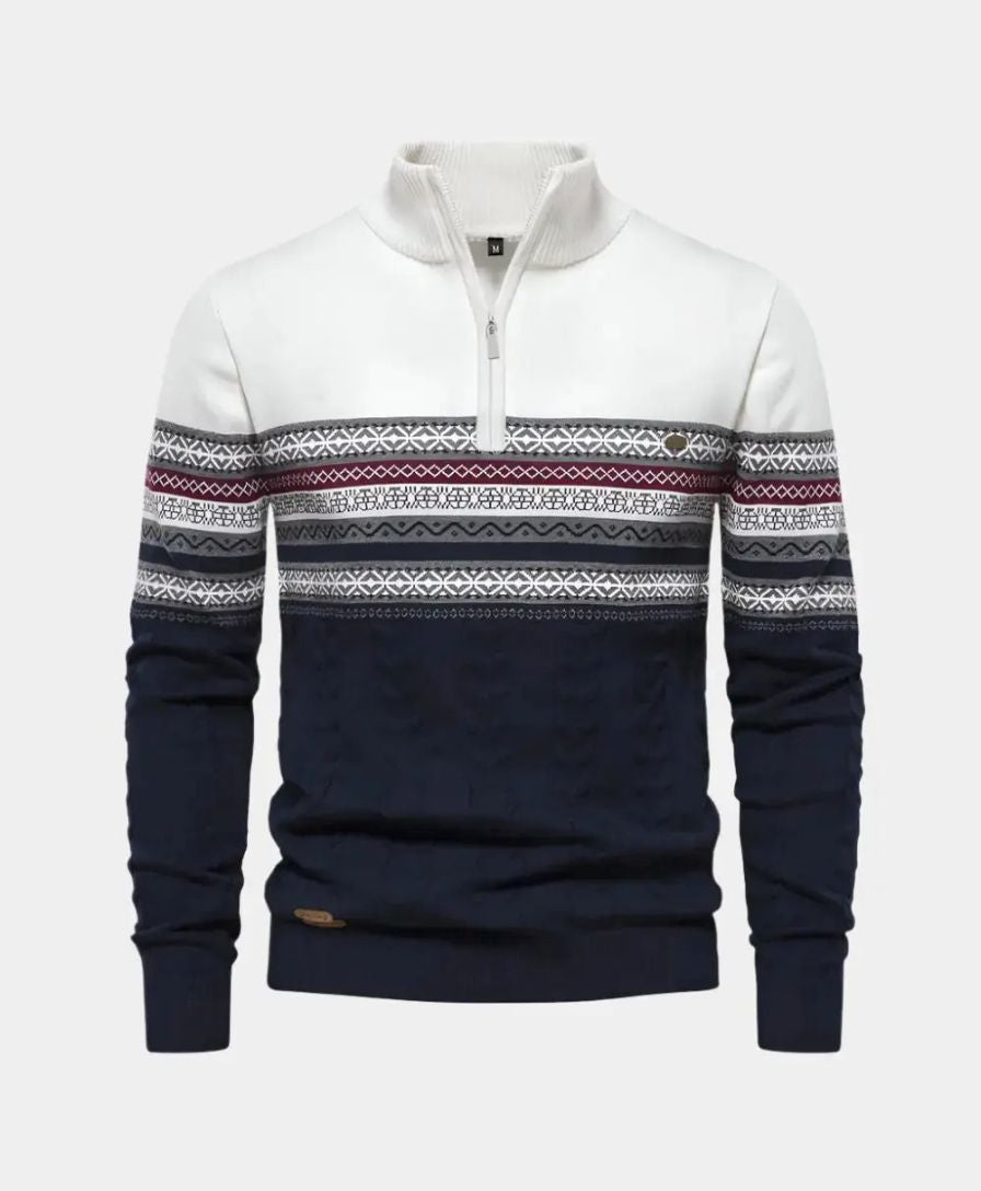Polo Zip Sweater - Alder & Voss