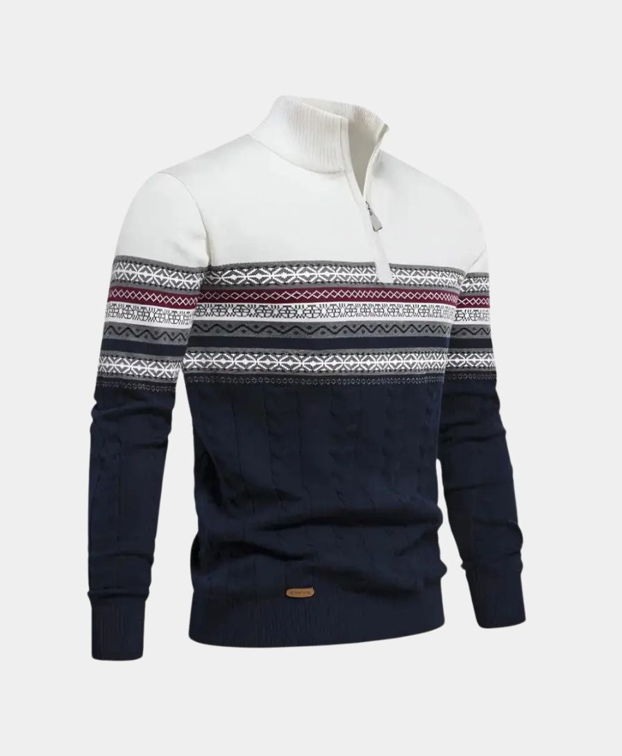 Polo Zip Sweater - Alder & Voss