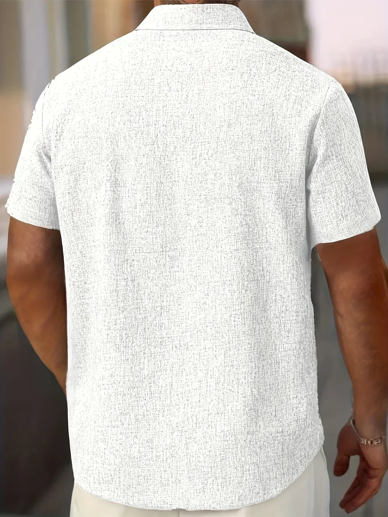 Lenoir™ | Lightweight short-sleeve shirt in a linen blend