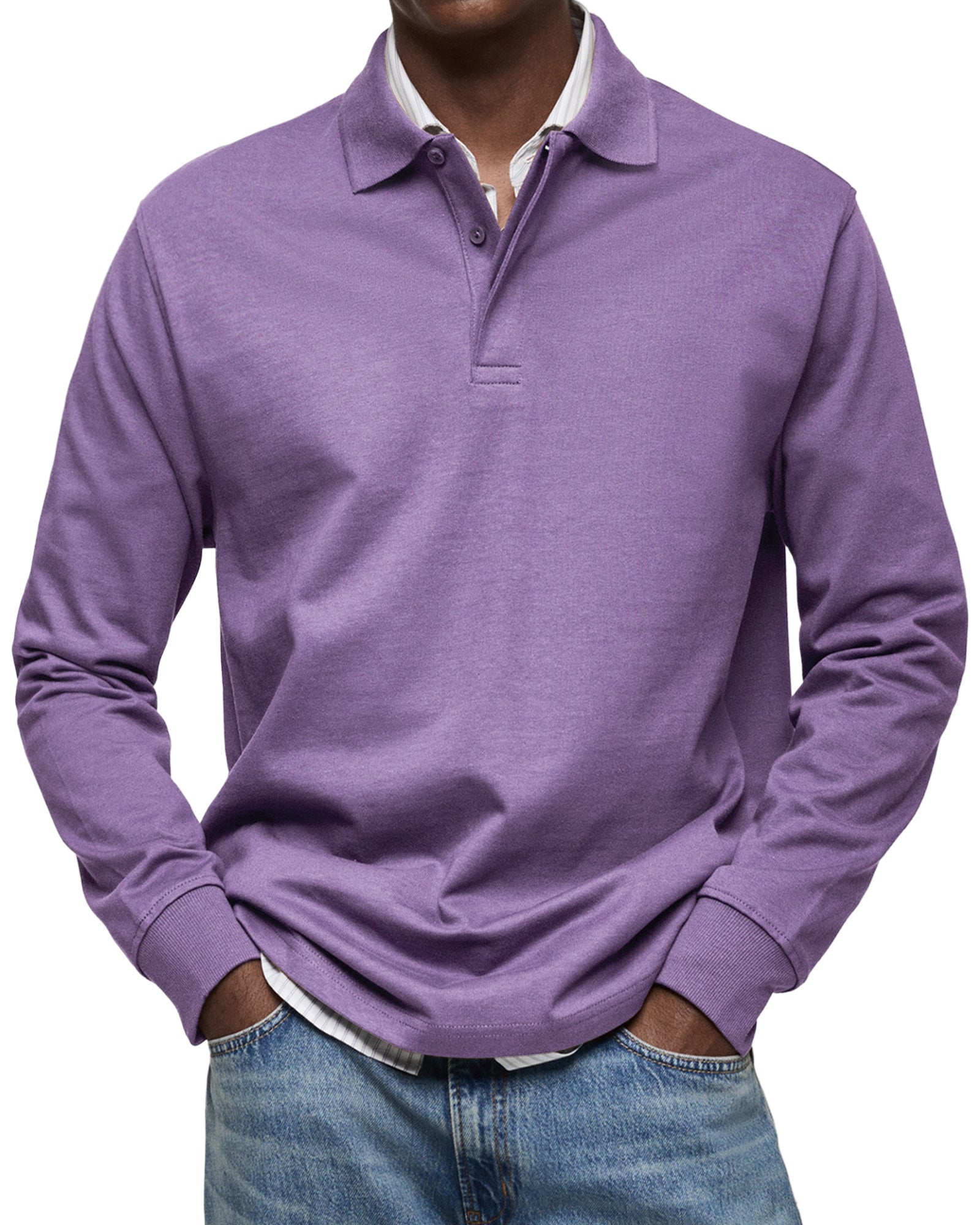 Lenoir™ - Casual Long Sleeve Polo Shirt