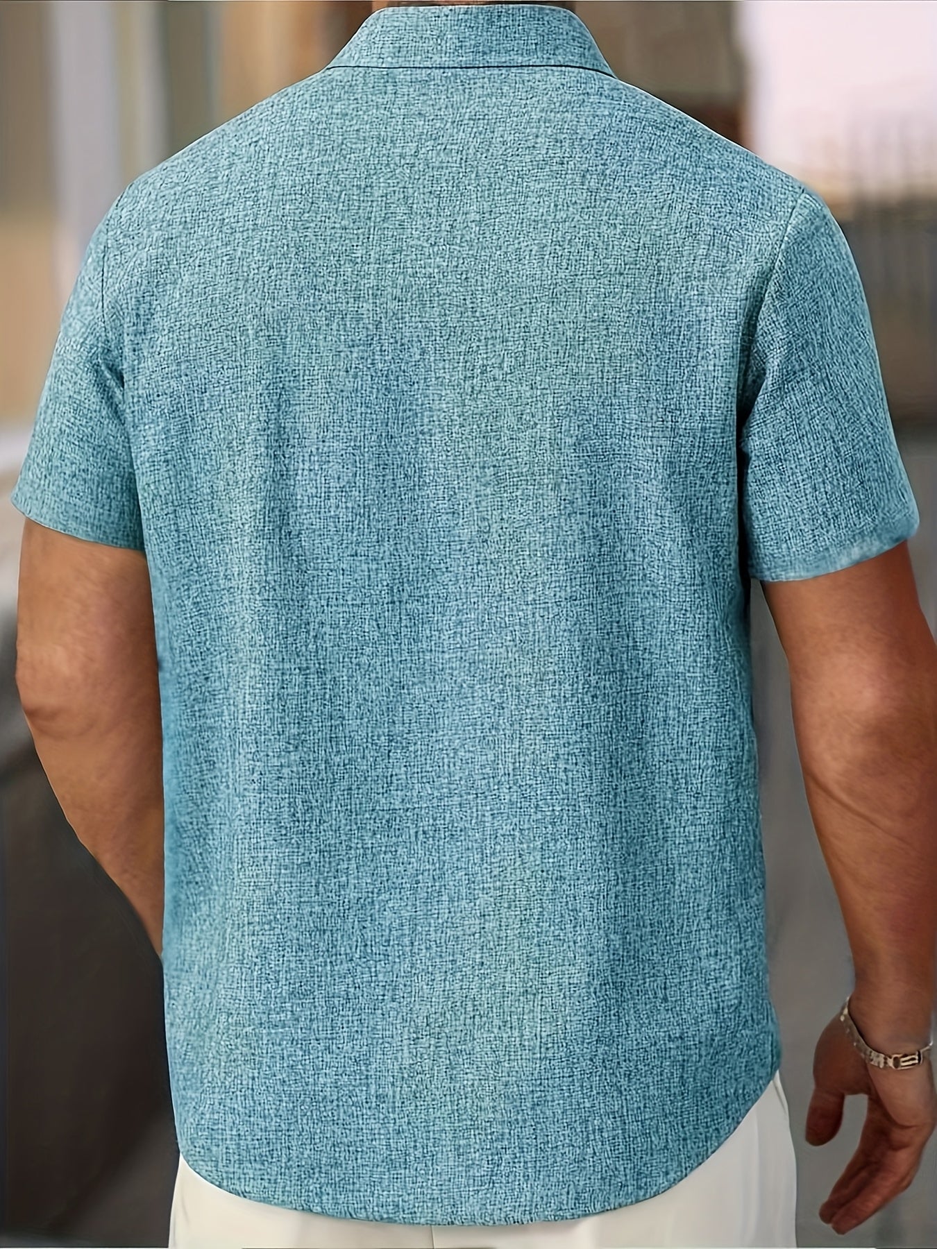 Lenoir™ | Lightweight short-sleeve shirt in a linen blend