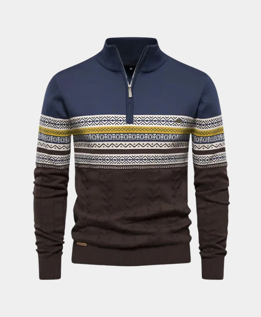 Polo Zip Sweater - Alder & Voss
