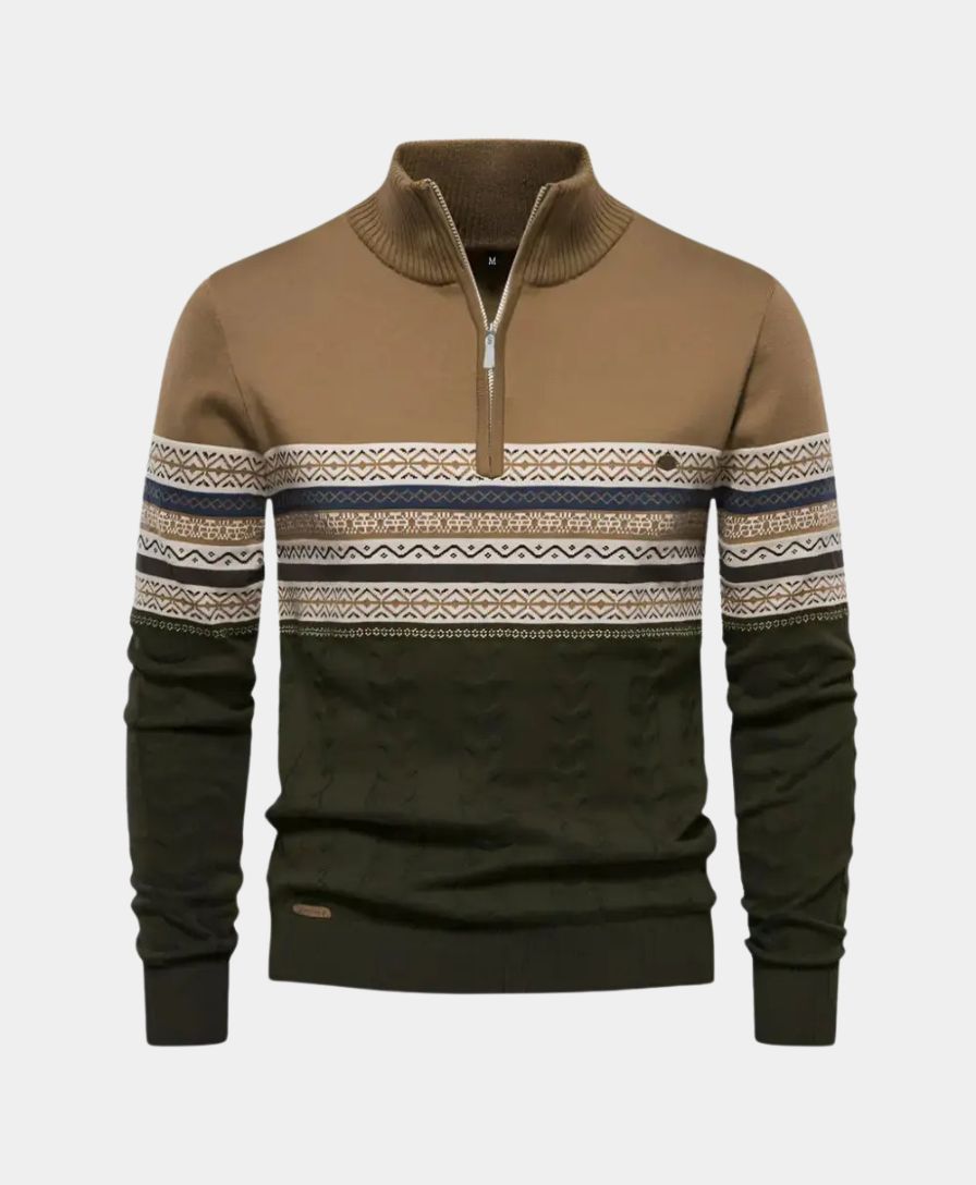 Polo Zip Sweater - Alder & Voss