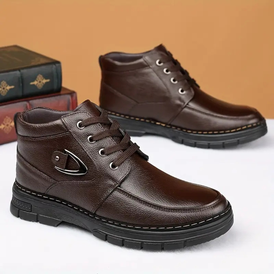 Amarjit - Fleece Lined Leather Boots