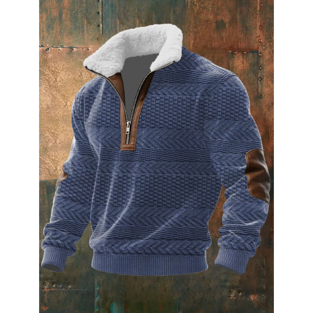 Ettiene™ | Fleece polo with zipper and high collar