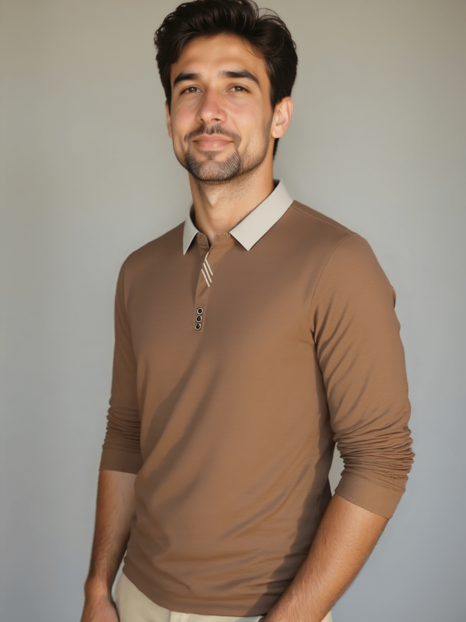 Elegant Long Sleeve Polo - Alder & Voss