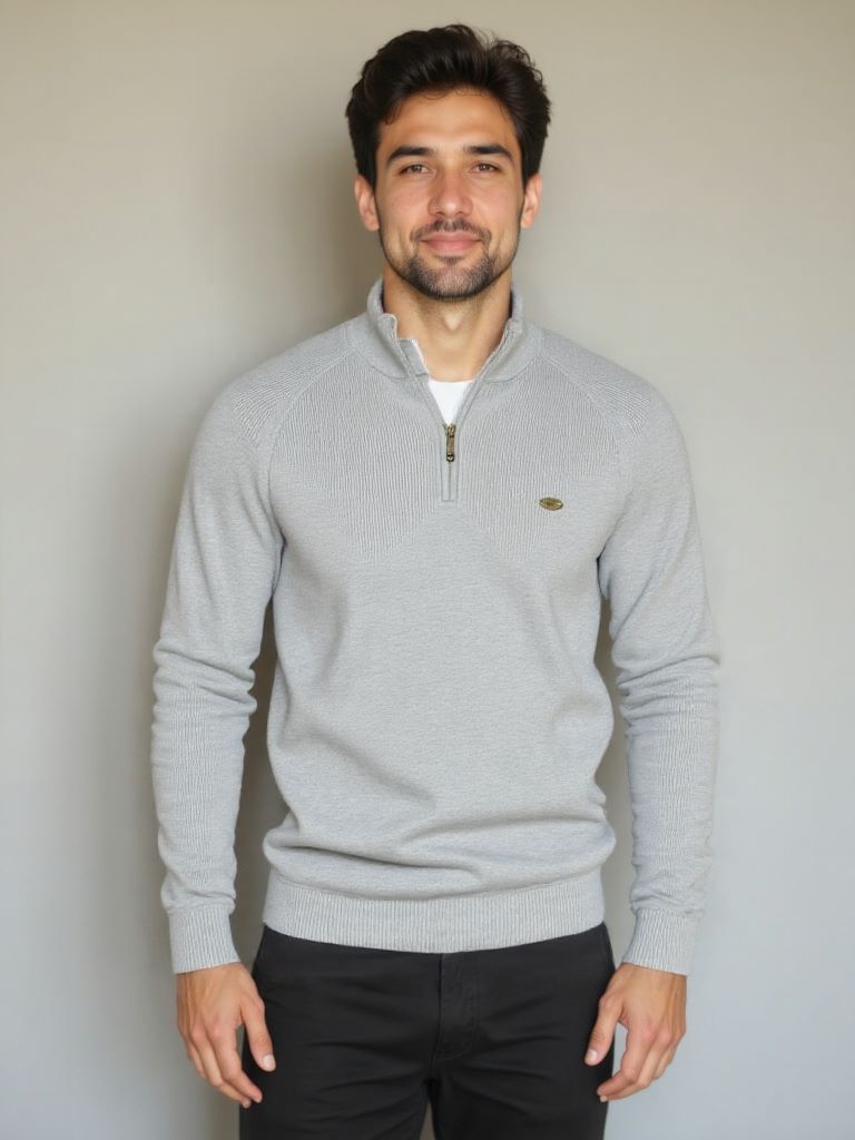 Elegant Zip-Up Sweater - Alder & Voss