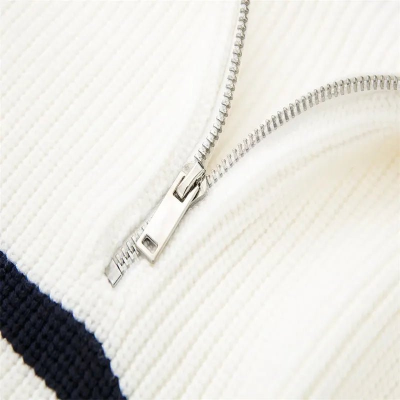 Lenoir™ | Striped Zip-Up Pullover