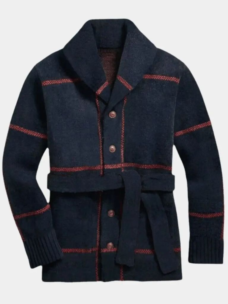 Knitted Coat with Belt Rome - Alder & Voss