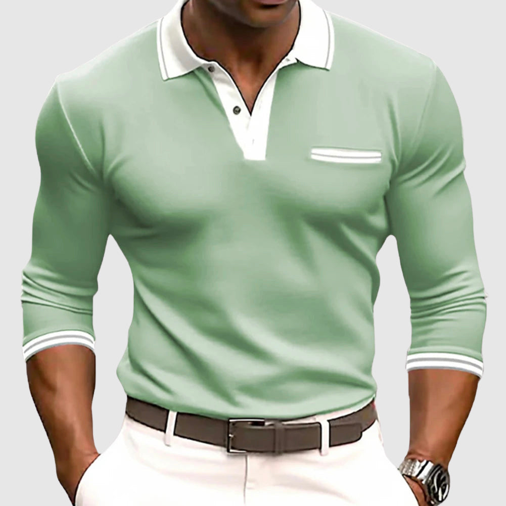 Lenoir™ - Shirt with Elegant Contrast Details