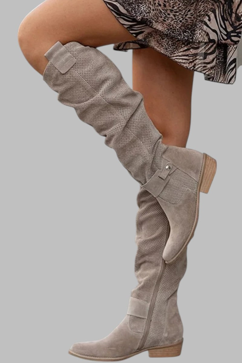 Noelle Suede Ankle Boots