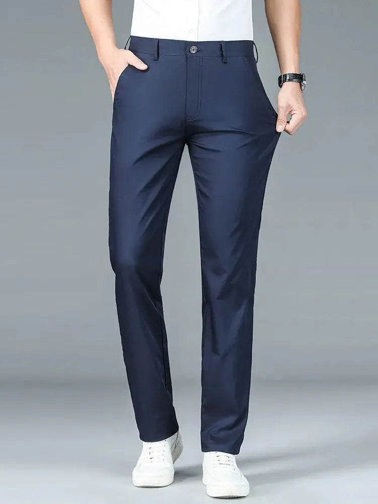 Minimalist Straight Leg Bamboo Fiber Pants