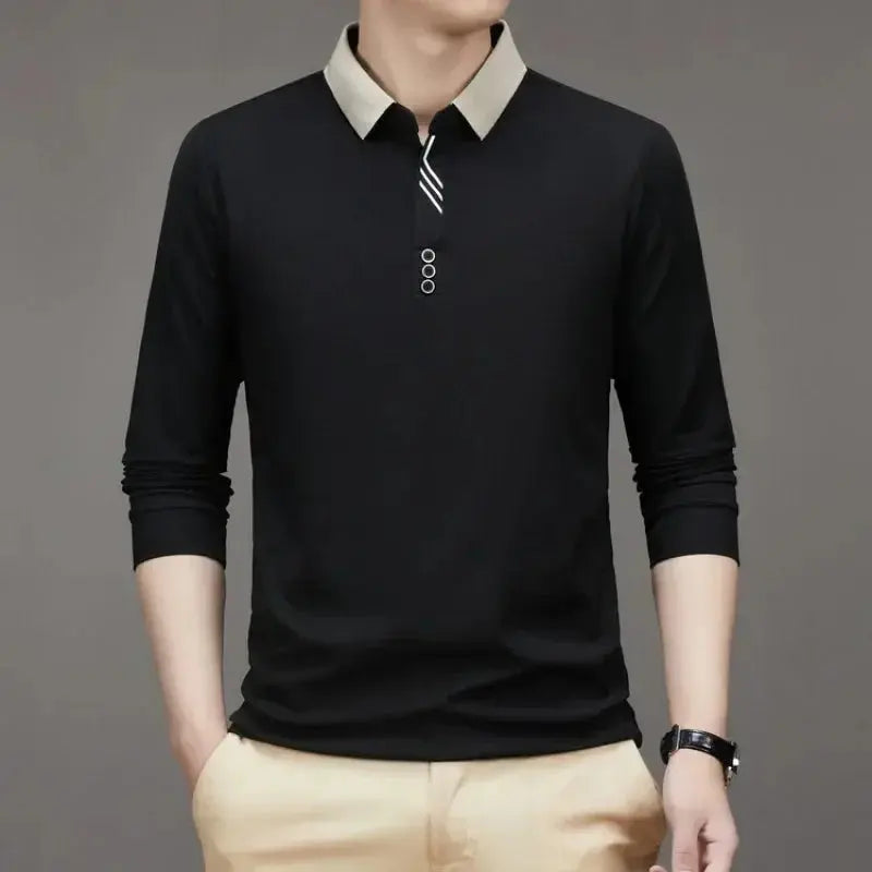 Elegant Long Sleeve Polo - Alder & Voss