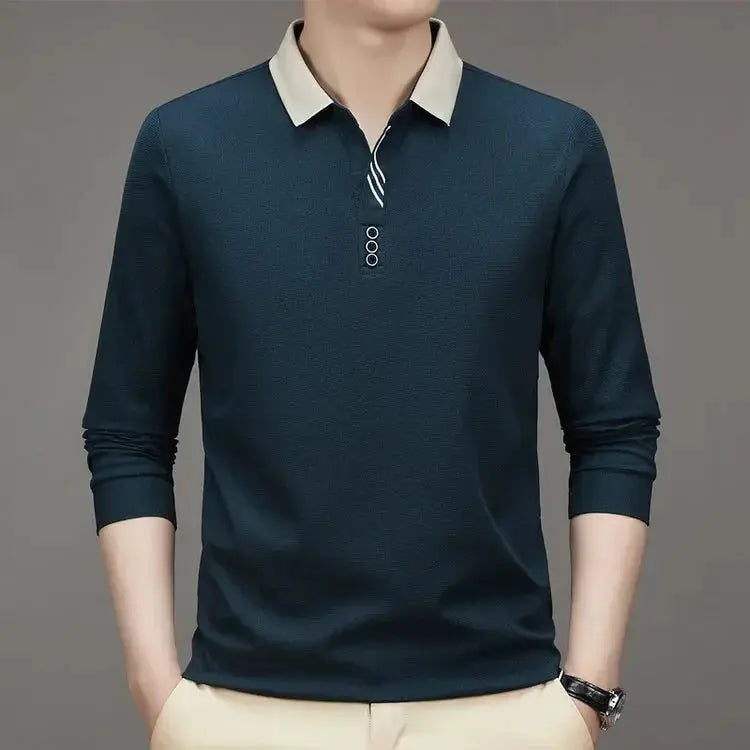 Elegant Long Sleeve Polo - Alder & Voss