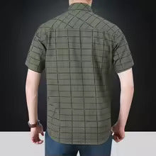 Lenoir™ | Elegant Short-Sleeve Checkered Shirt