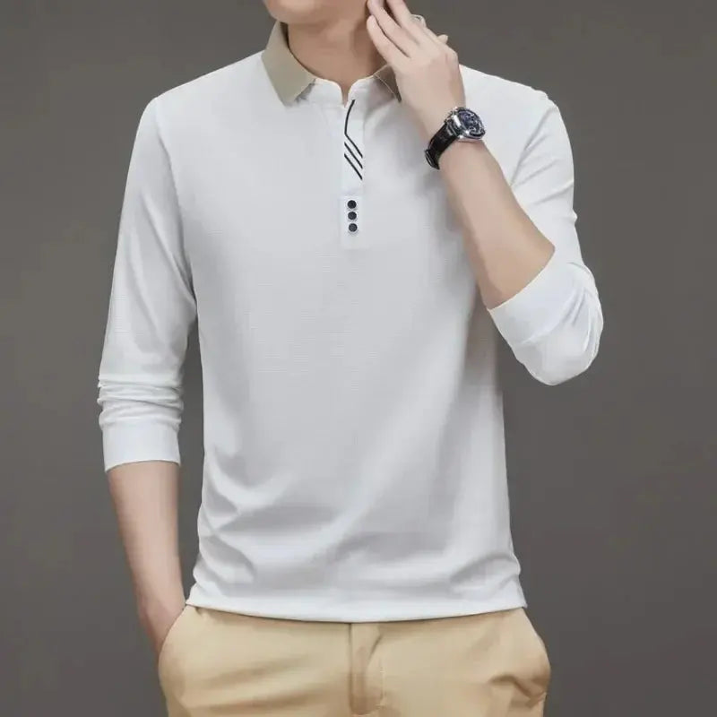 Elegant Long Sleeve Polo - Alder & Voss