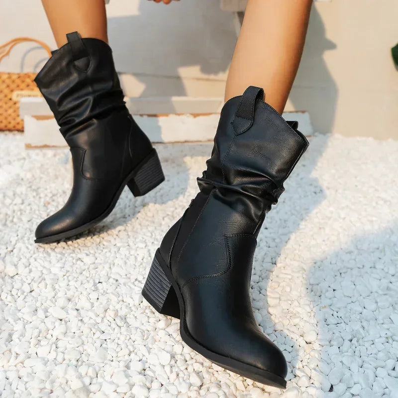 Julia | Fall Leather Ankle Boots