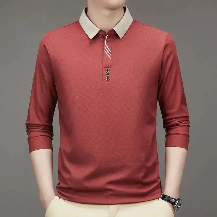 Elegant Long Sleeve Polo - Alder & Voss