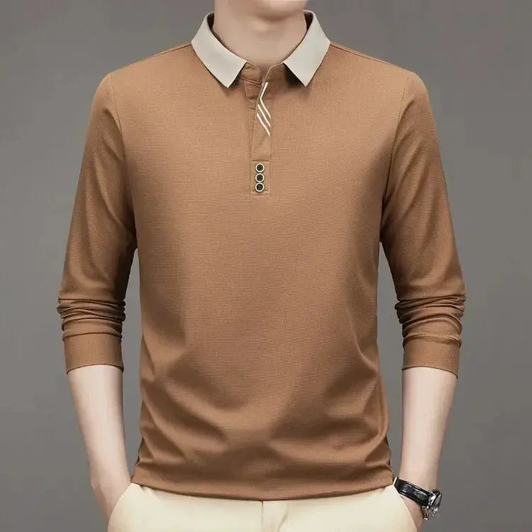Elegant Long Sleeve Polo - Alder & Voss