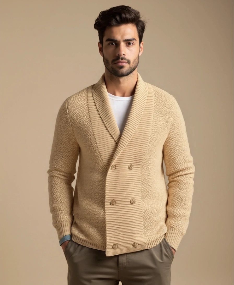 Elegant British Knitted Cardigan - Alder & Voss