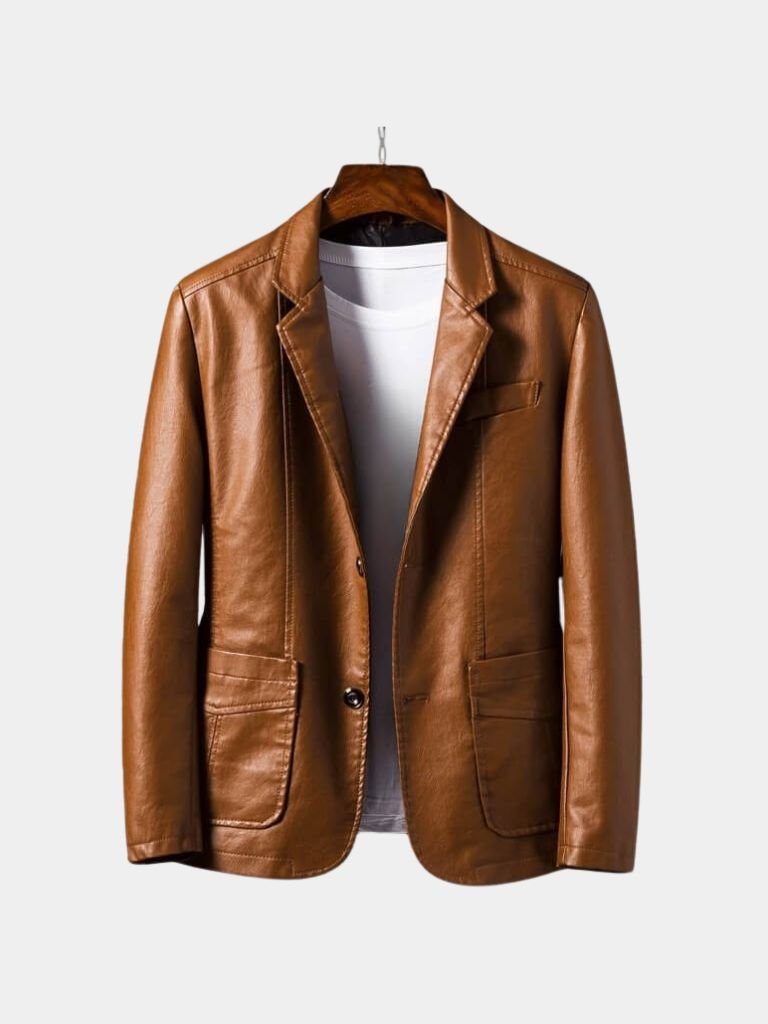 Bold Caramel Leather Jacket - Alder & Voss