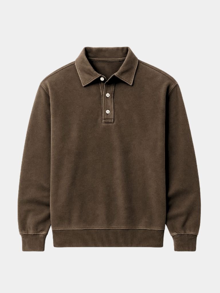 Canyon Mist Long Sleeve Polo – Alder & Voss