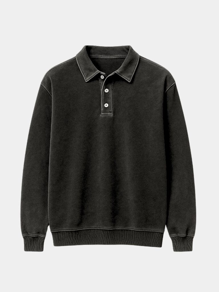 Canyon Mist Long Sleeve Polo – Alder & Voss