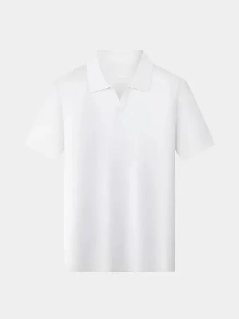 Casual Buttonless Knit Polo Shirt - Alder & Voss