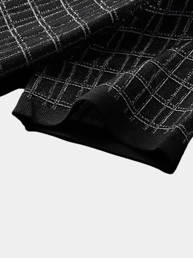 Classic Black Knit Polo - Alder & Voss