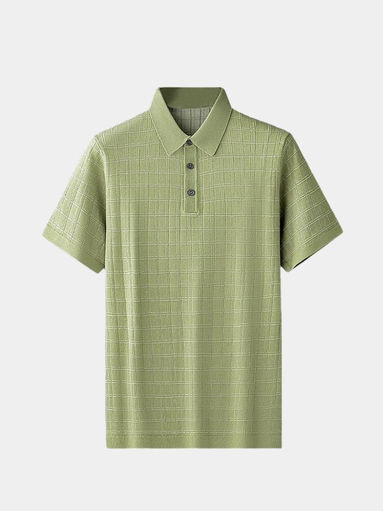 Classic Black Knit Polo - Alder & Voss