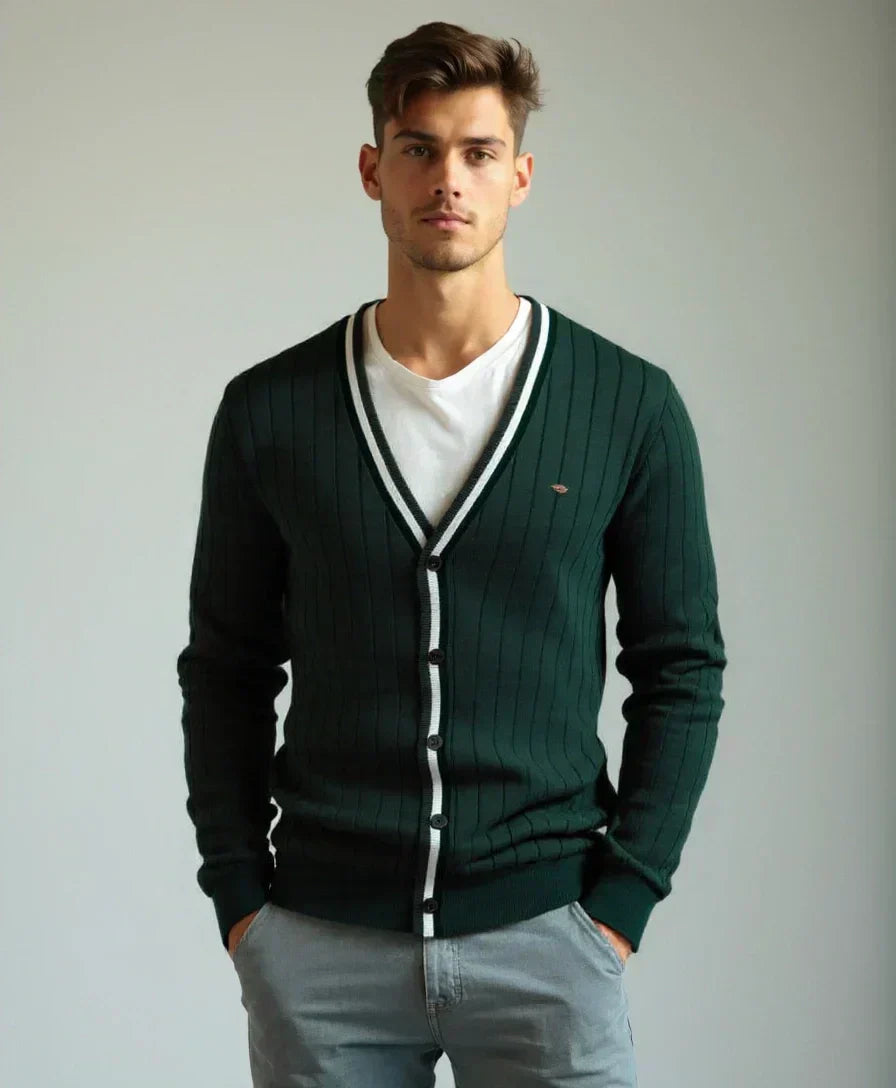 Cotton Sweater with Buttons - Alder & Voss