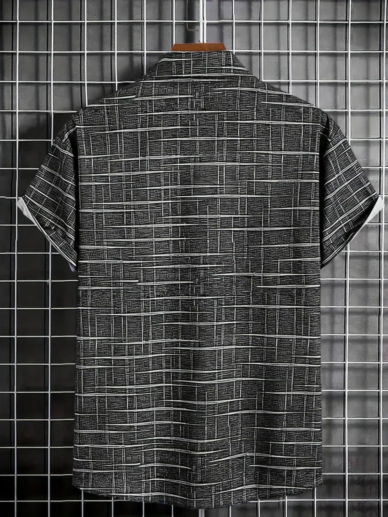 Lenoir™ | Elegant shirt with striped and checked pattern