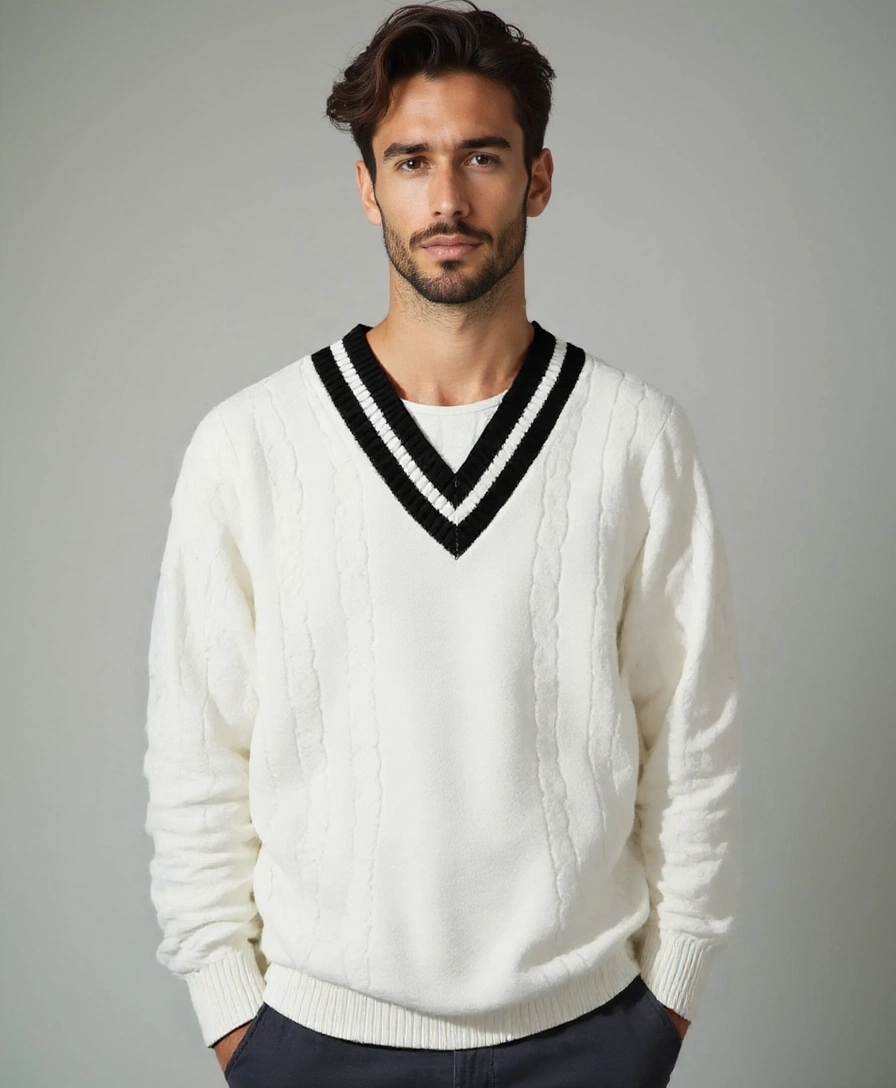 Minimalist Sketch with V-Neck - Alder & Voss