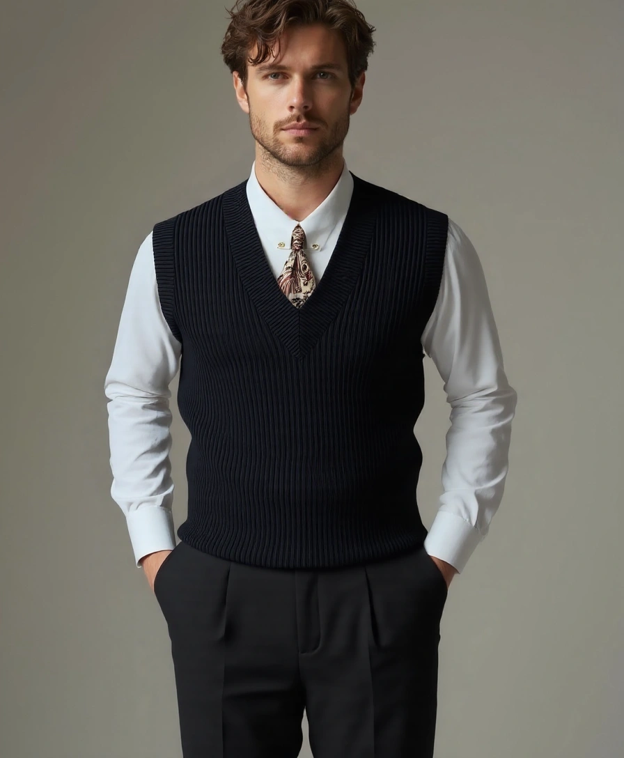 Knitted Vest - Alder & Voss