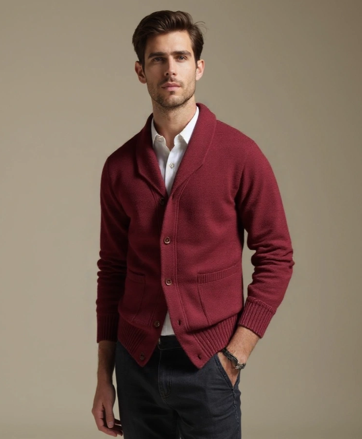 British Knitted Cardigan - Alder & Voss
