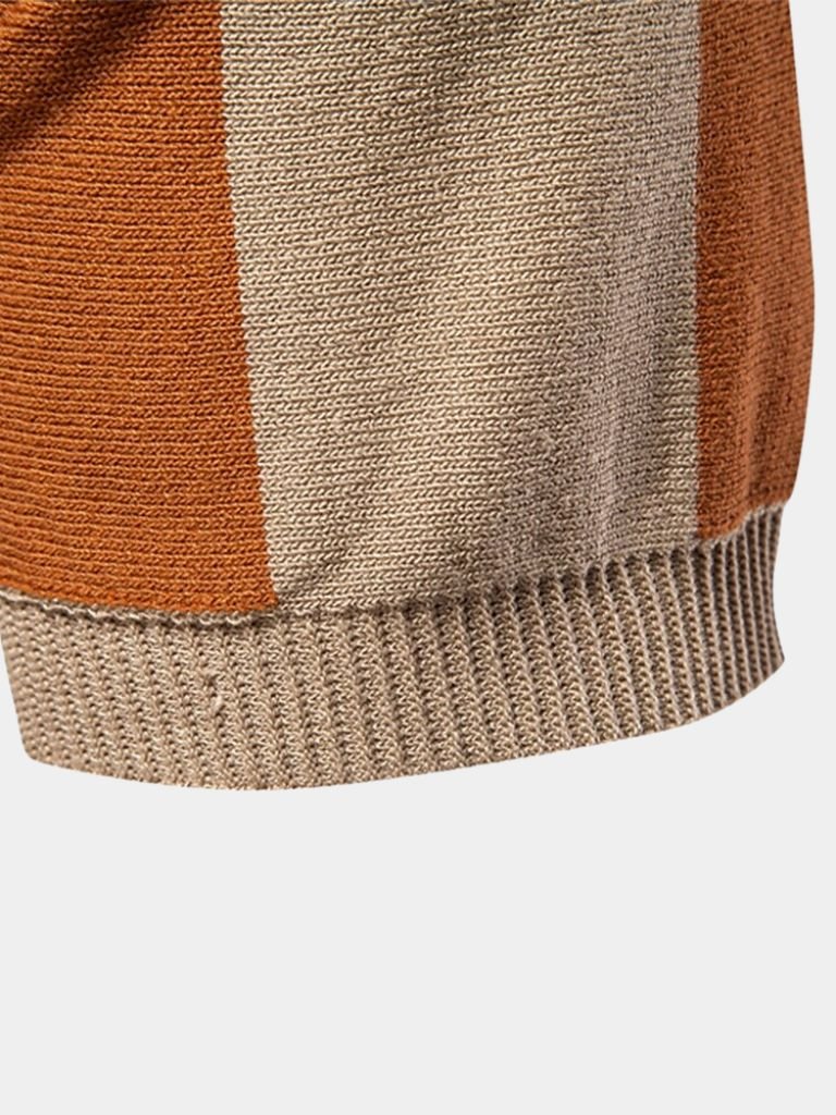 Navy Striped Polo - Alder & Voss