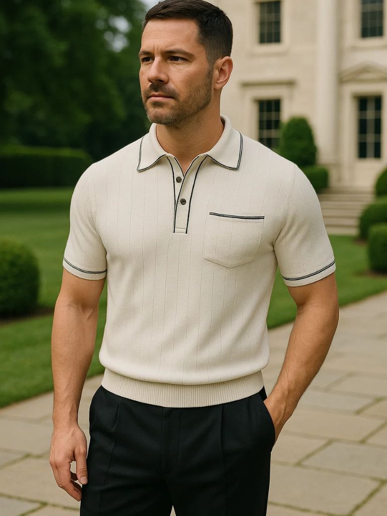 Old Money Knit Polo - Alder & Voss