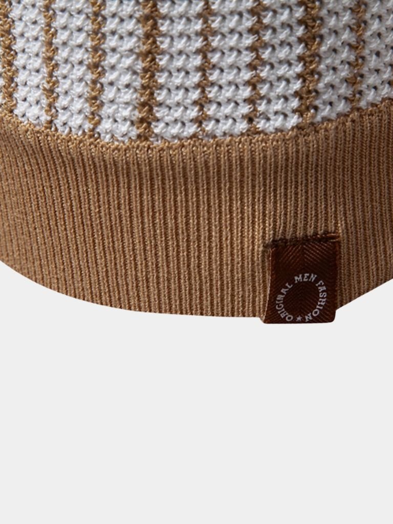 Striped Knit Polo - Alder & Voss