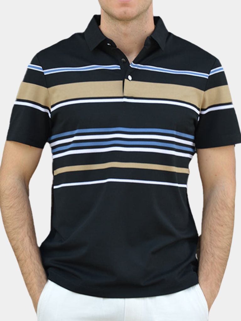 Sunset Striped Polo – Alder & Voss