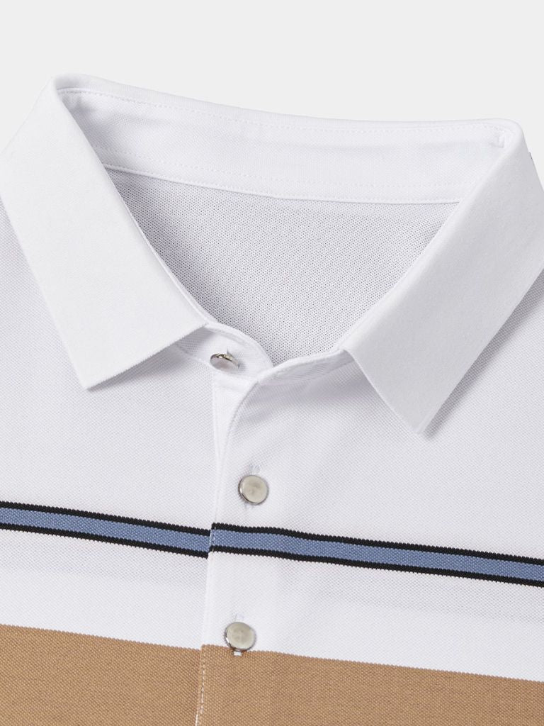 Sunset Striped Polo – Alder & Voss