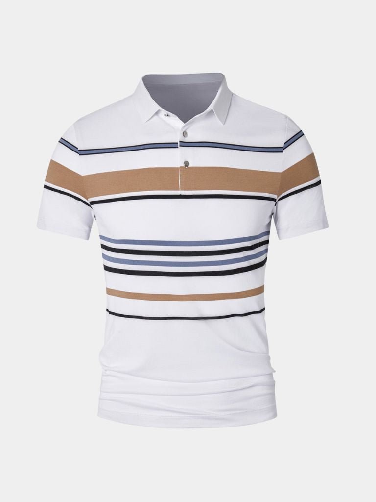 Sunset Striped Polo – Alder & Voss
