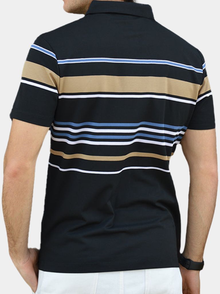 Sunset Striped Polo – Alder & Voss