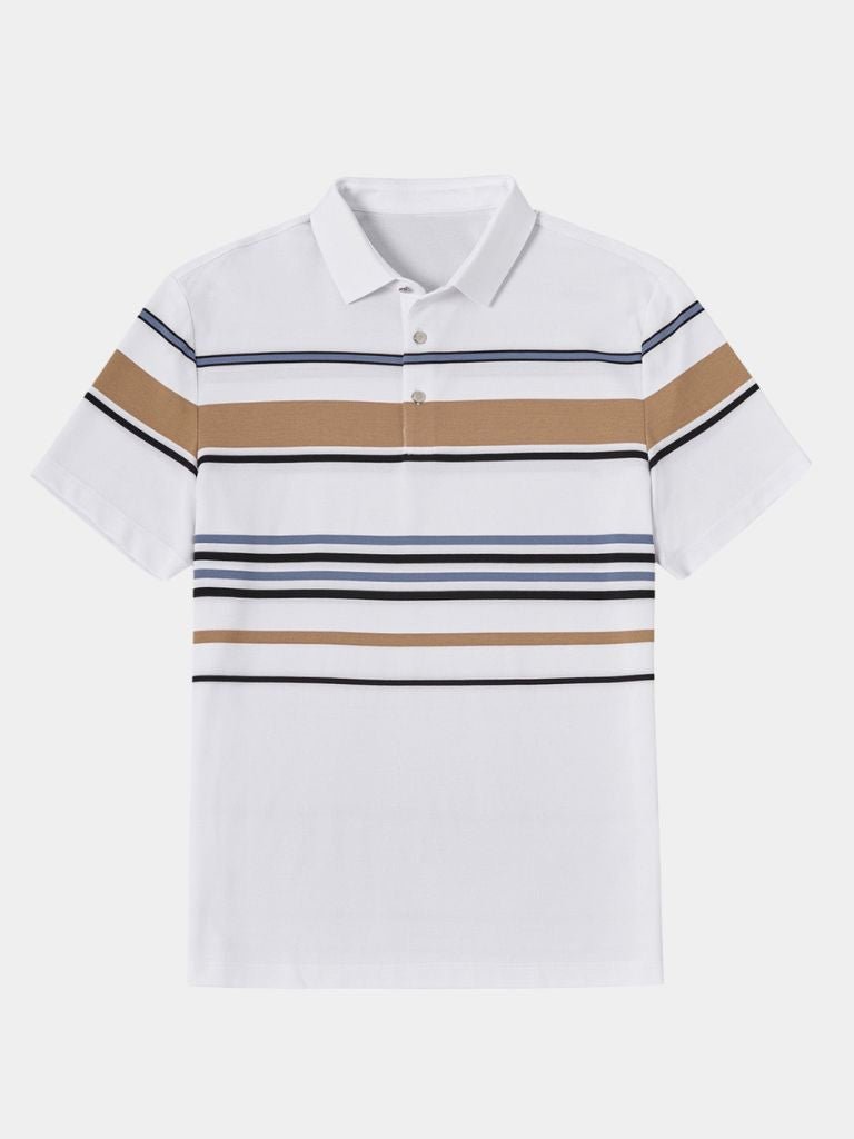 Sunset Striped Polo – Alder & Voss